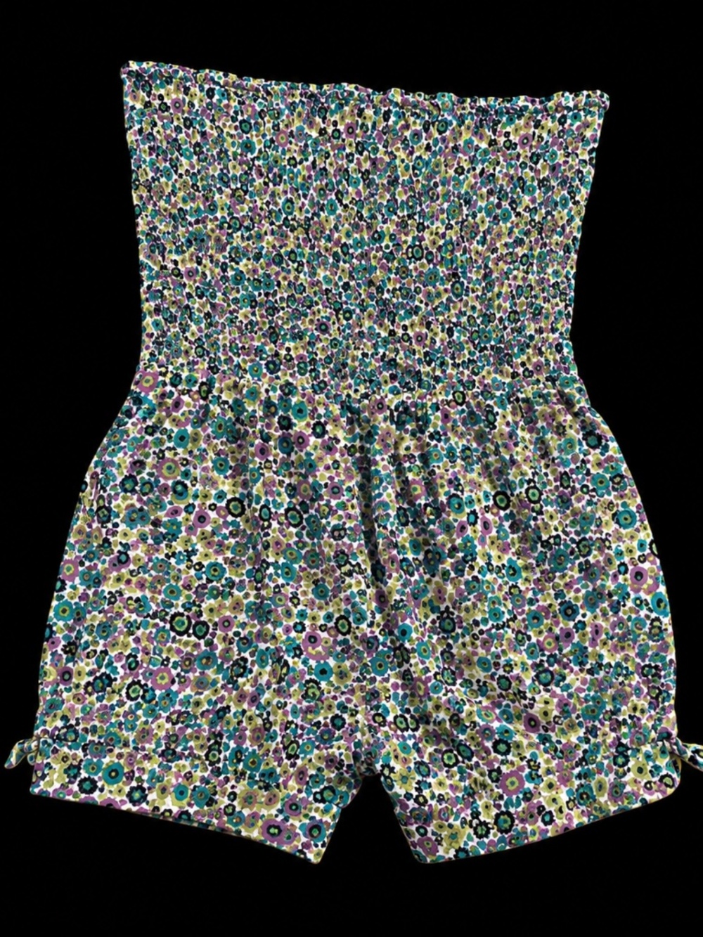 Colorful Romper Pool Cover Up Coco Rave Size Medium - Picture 2 of 5